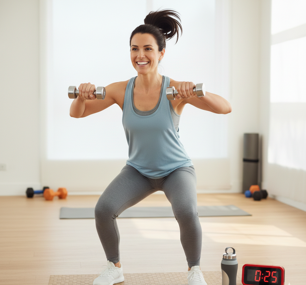 Effective exercise routines combining cardio and strength training to burn lower belly fat.
